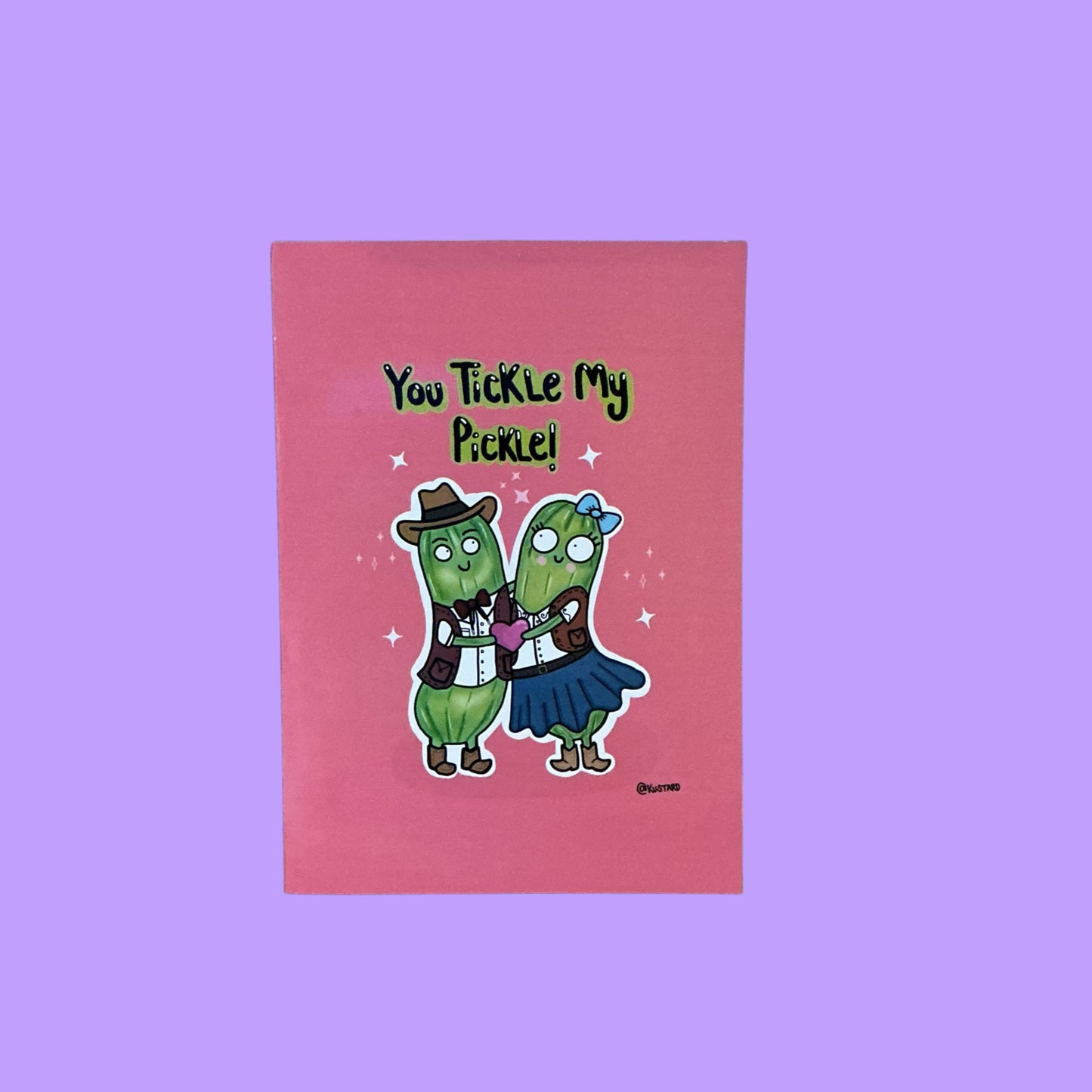 You Tickle My Pickle A5 Greeting Card