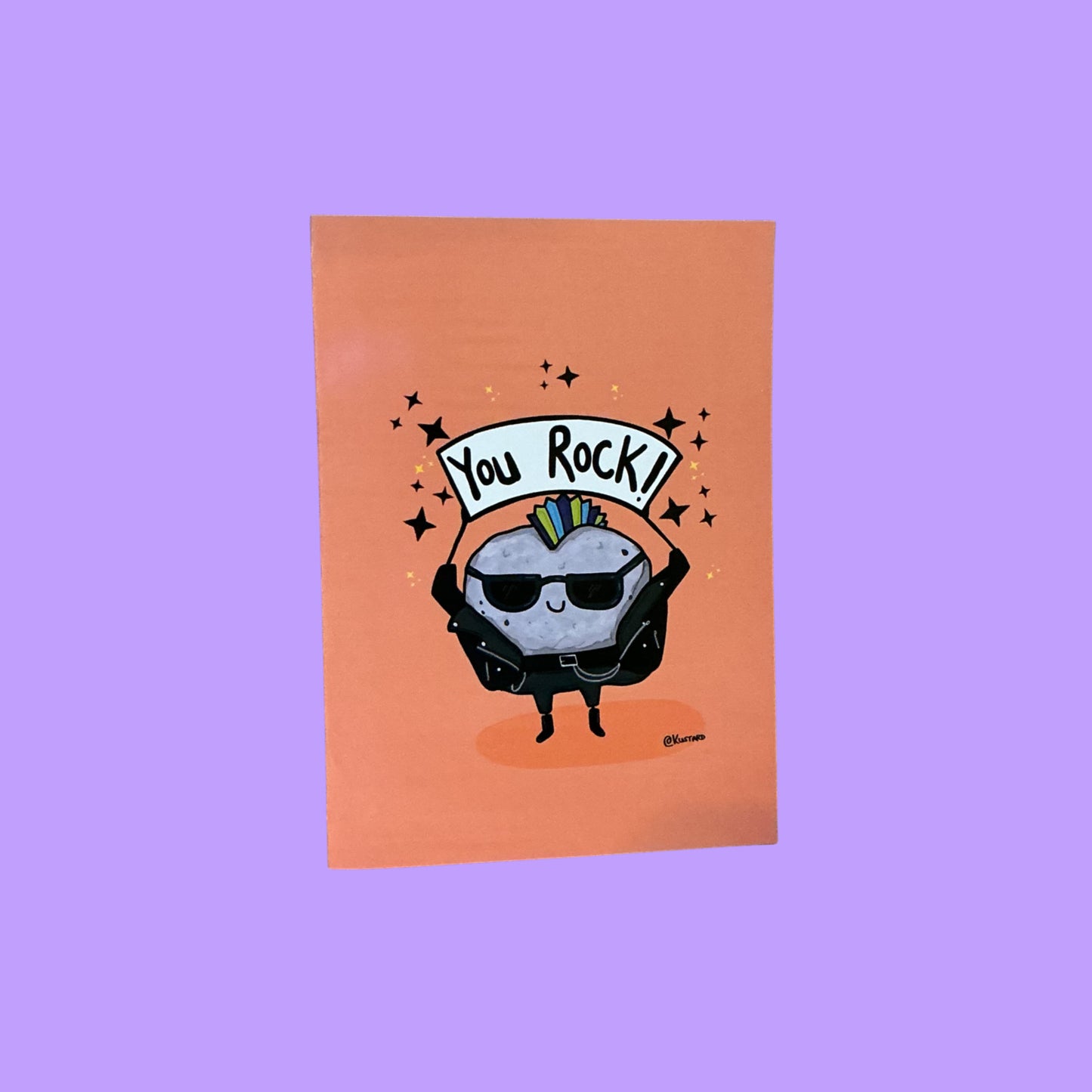 You Rock A5 Glossy Greeting Card