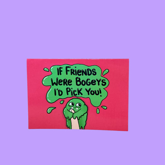If Friends Were Bogeys A5 Glossy Card